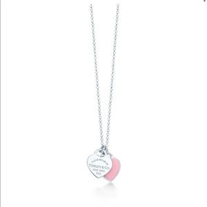 Tiffany & Co Like New double heart necklace